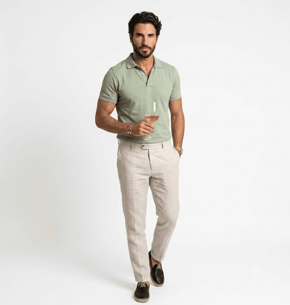 Silk Cotton Piqué Polo